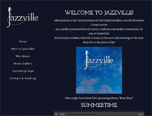 Tablet Screenshot of jazzvilleband.com